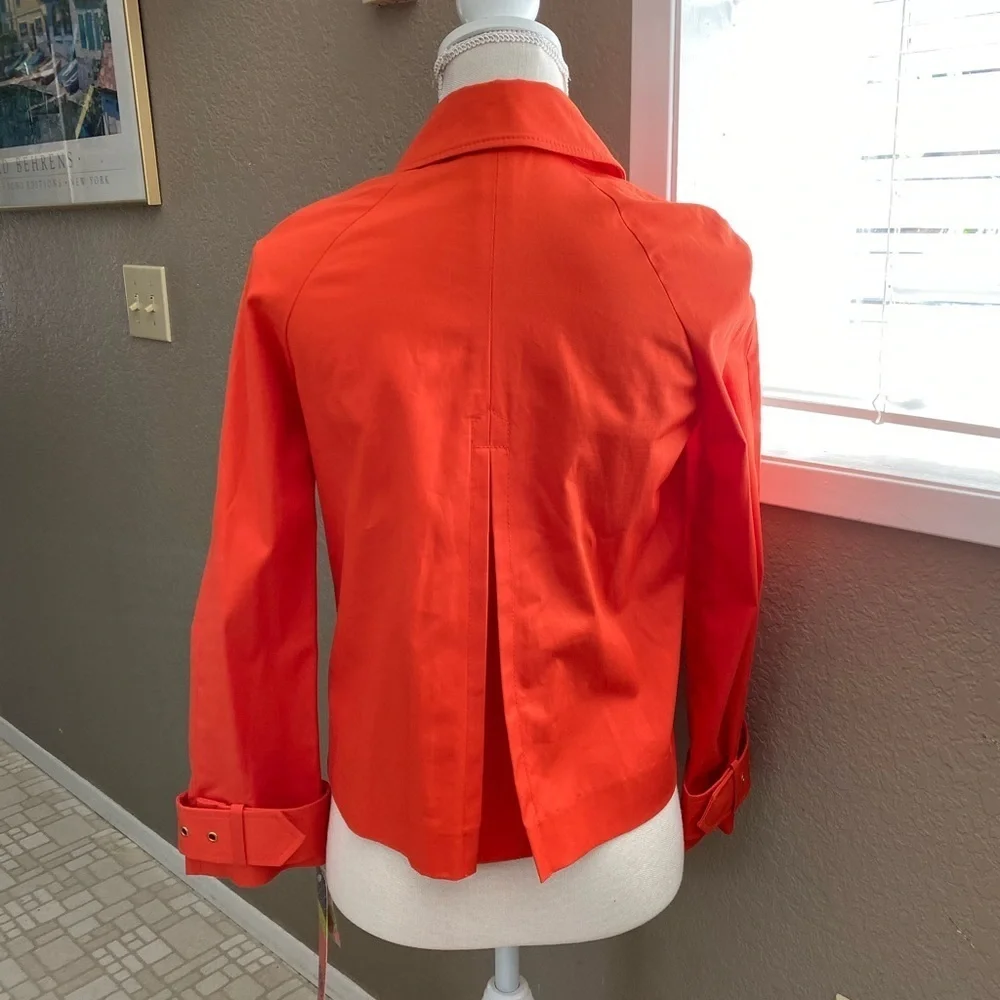 Tory Burch Curtis jacket in Poppy, Sz. 0